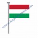 MACARİSTAN GÖNDER BAYRAK 50x75 ( EBAT SEÇİNİZ )